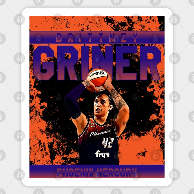 Brittney griner || phoenix mercury Sticker by Aloenalone